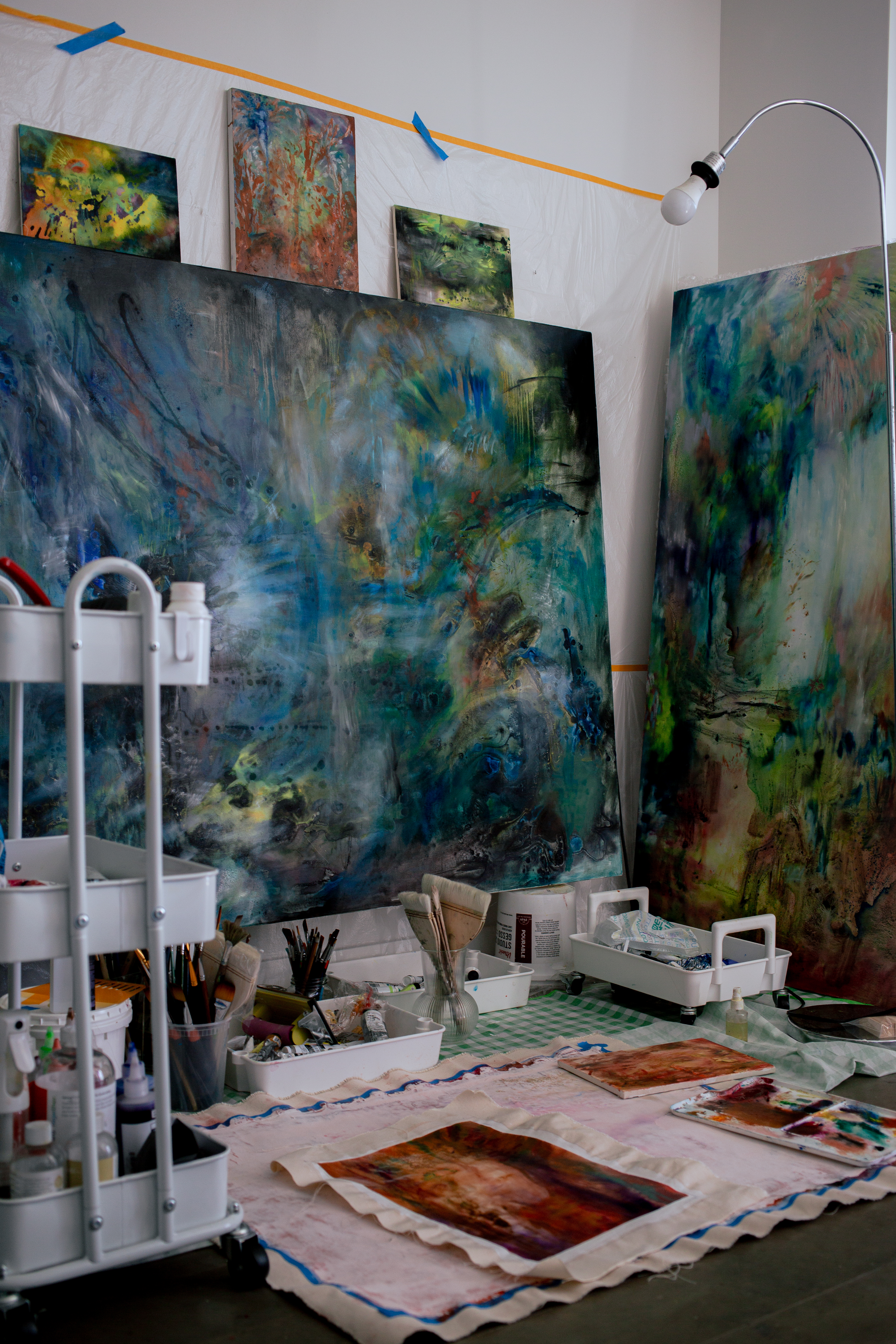 Junhan Shen in her studio